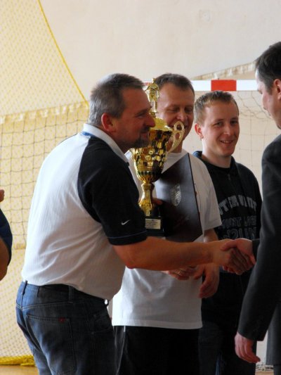 Samorządowy Turniej Halowej Piłki Nożnej Rozdanie nagród 