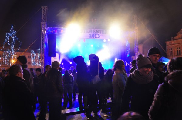 Zdjęcia z Sylwestra na rynku w Strzyżowie
