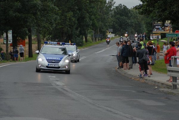 Przejazd wyścigu Tour de Pologne