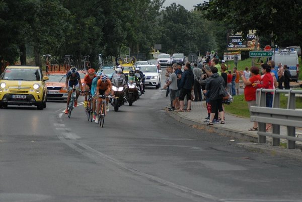 Przejazd wyścigu Tour de Pologne