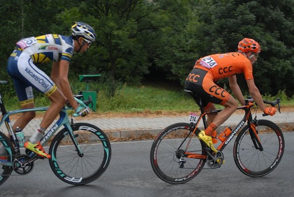 Przejazd wyścigu Tour de Pologne