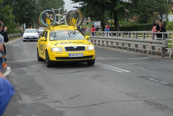 Przejazd wyścigu Tour de Pologne