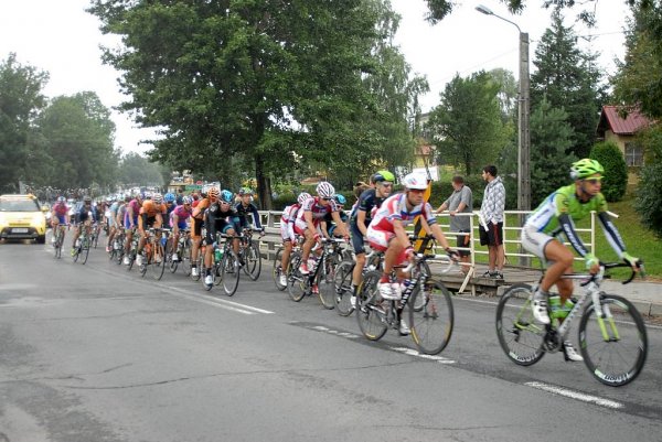 Przejazd wyścigu Tour de Pologne