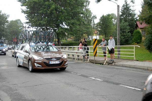Przejazd wyścigu Tour de Pologne