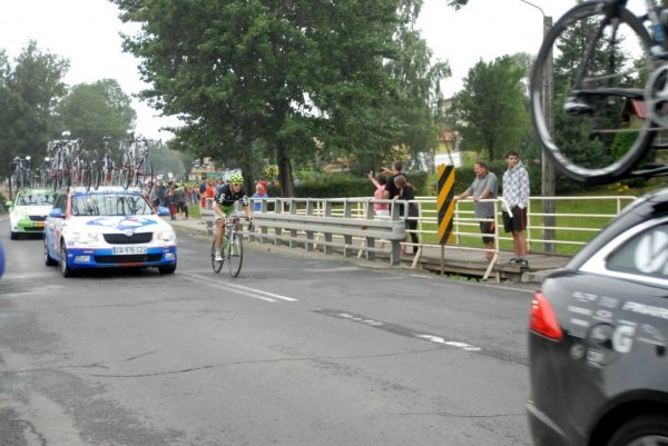 Przejazd wyścigu Tour de Pologne