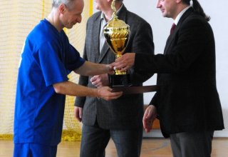 Samorządowy Turniej Halowej Piłki Nożnej Rozdanie nagród 