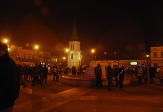 Zdjęcia z Sylwestra na rynku w Strzyżowie