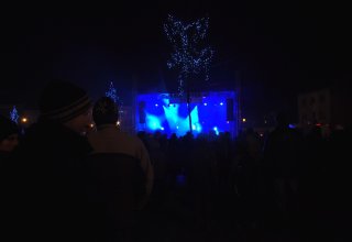 Zdjęcia z Sylwestra na rynku w Strzyżowie