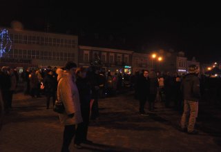 Zdjęcia z Sylwestra na rynku w Strzyżowie