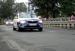 Przejazd wyścigu Tour de Pologne