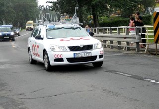 Przejazd wyścigu Tour de Pologne