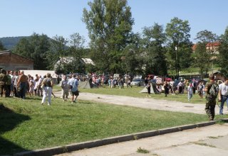 Inscenizacja bitwy, zdjęcia z imprezy.