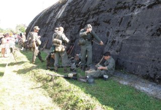 Inscenizacja bitwy, zdjęcia z imprezy.