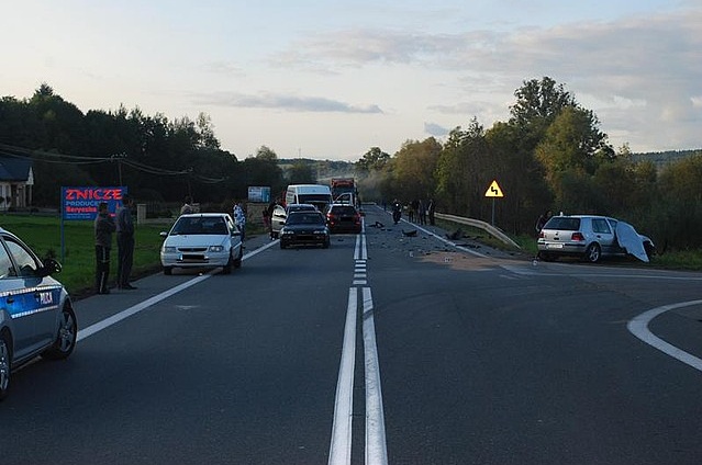 baryczka wypadek karambol w baryczce