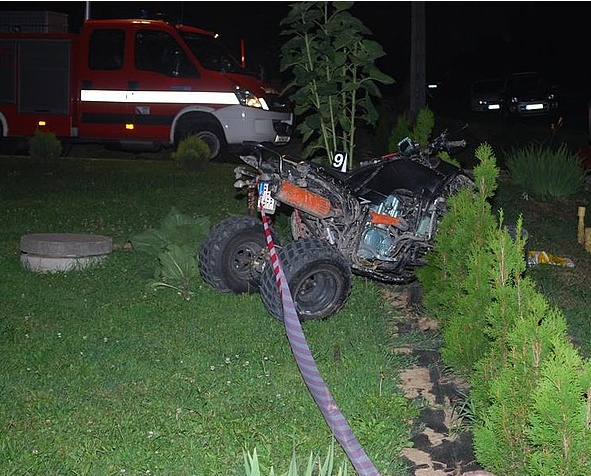 wypadek na quadzie w czudcu wypadek na quadzie w czudcu