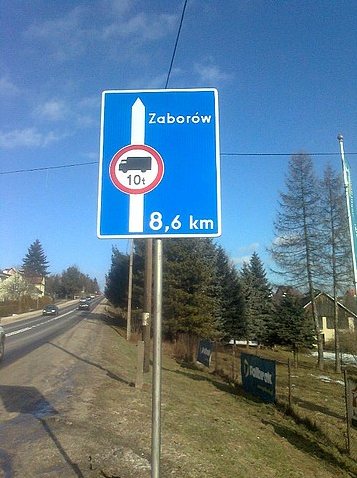 zmiana organizacji ruchu zabor&oacute;w