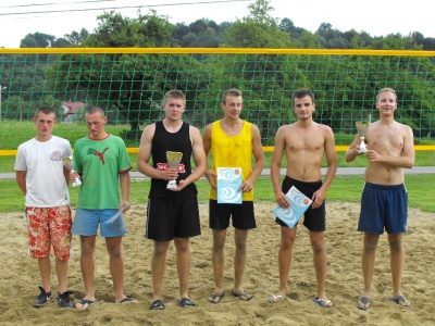 Otwarty Gminny Turniej Piłki Siatkowej Plażowej w Szufnarowej Grzegorz Rusin i Maciej Świst