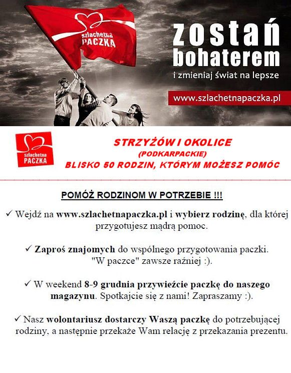 szlachetna paczka w strzyżowie